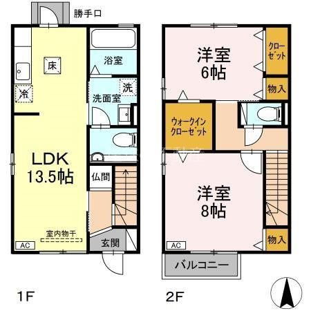 アシェット・ソル　B棟 間取り