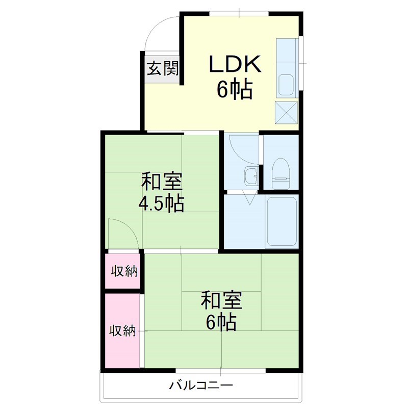 木下コーポ 間取り