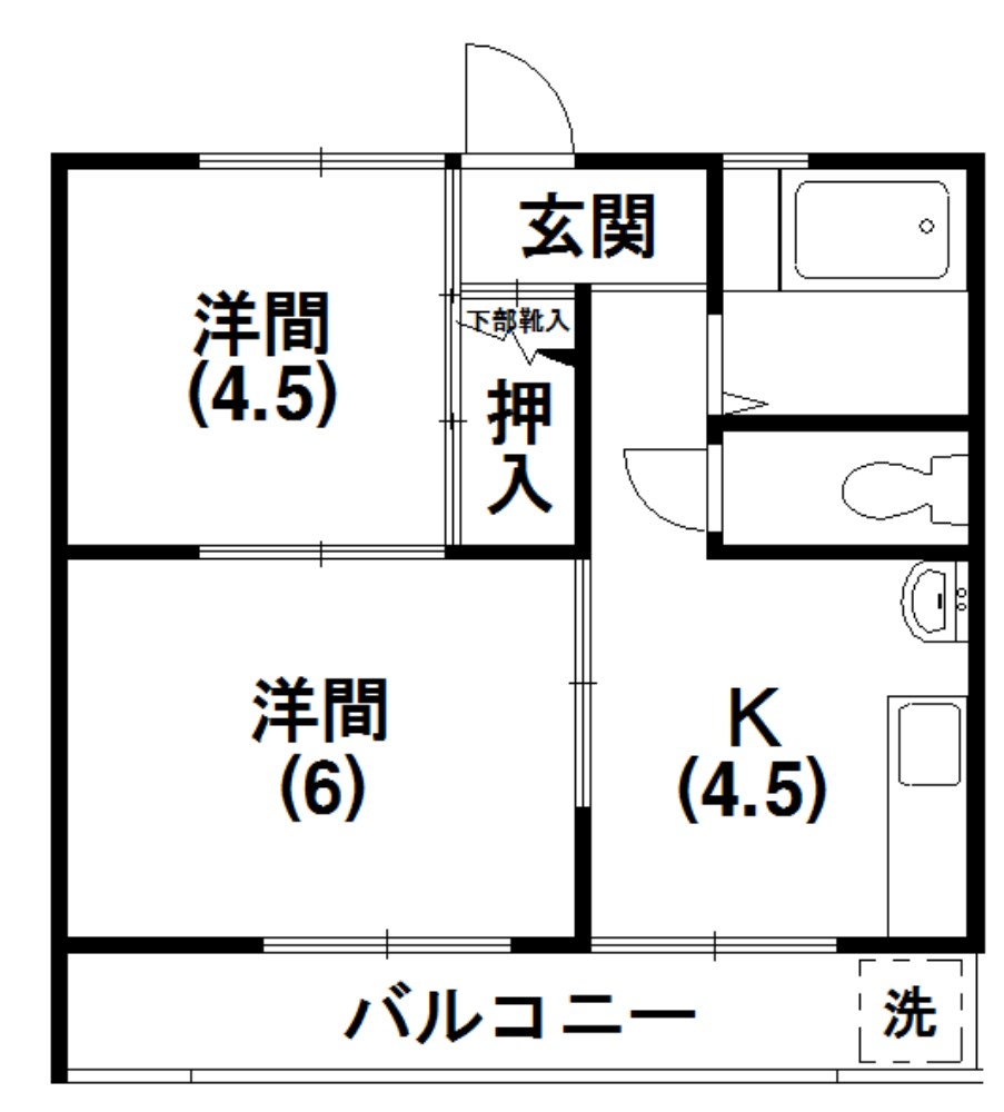 コーポ中村 間取り