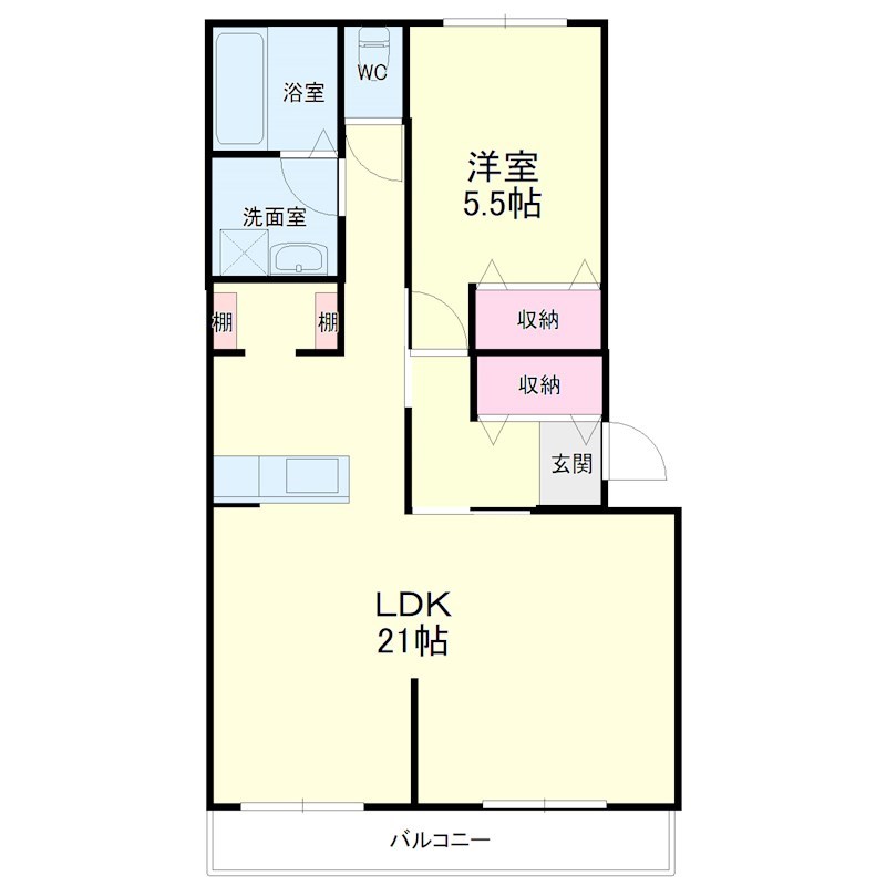 メゾン若林Ⅱ 間取り