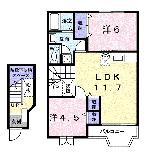 フレッシュ積志 間取り