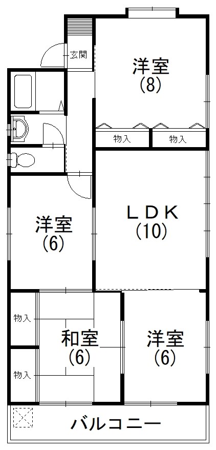 住吉Uハイツ 間取り