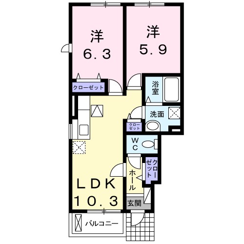 プリムローズⅡ 間取り