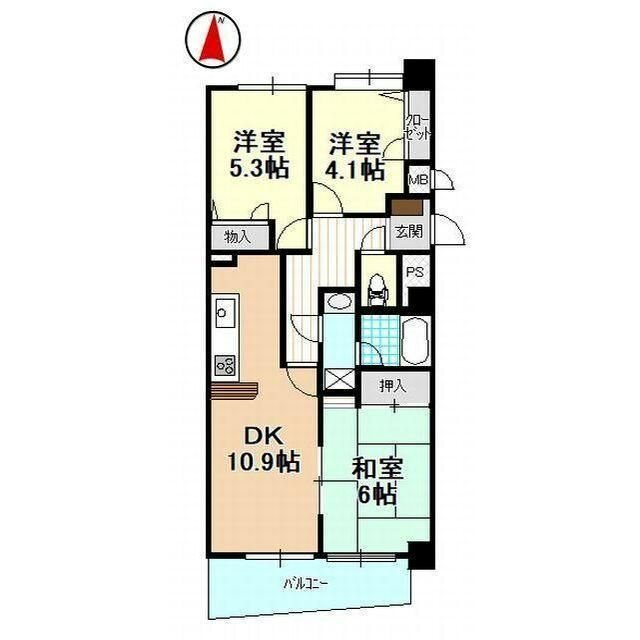 ニューライフ浜松Ⅱ壱番館 (508)  間取り