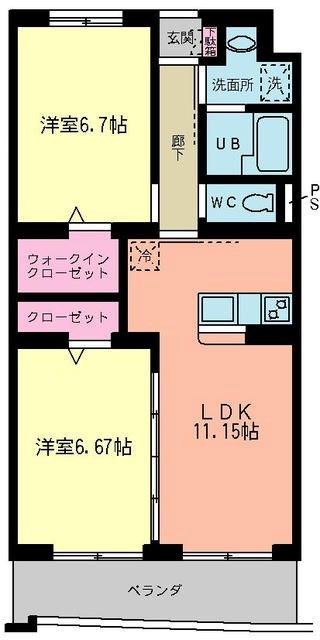 サンシャインユタカⅡ 間取り