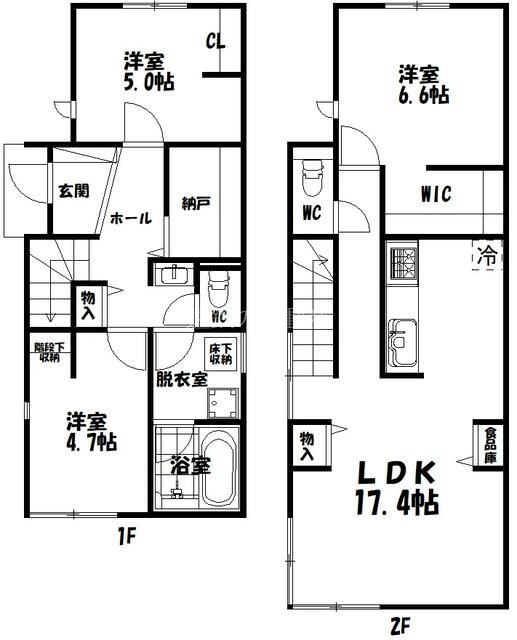 曳馬６丁目貸家 間取り