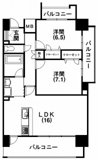 セントラルヒルズ松城 間取り
