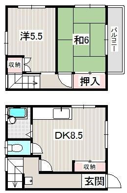メゾネット可美 間取り
