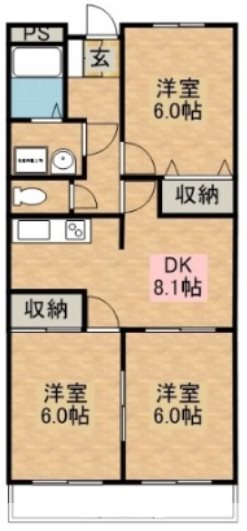 ハイタウンルーブル 間取り