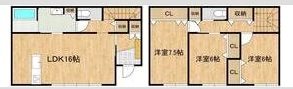 芳川町松本様貸家 間取り