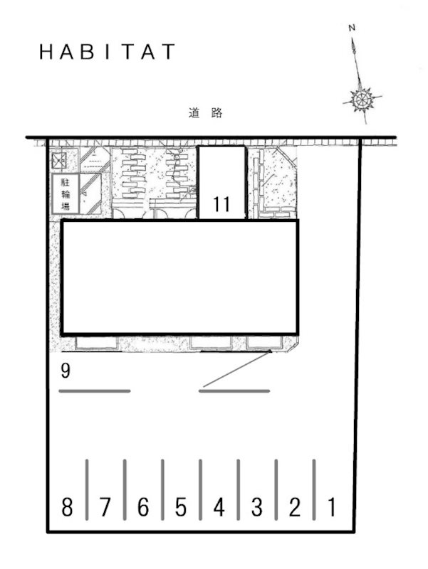 ＨＡＢＩＴＡＴ 駐車場