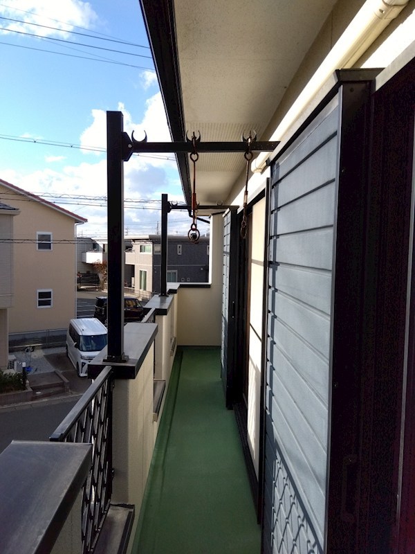 三島町戸建て ベランダ