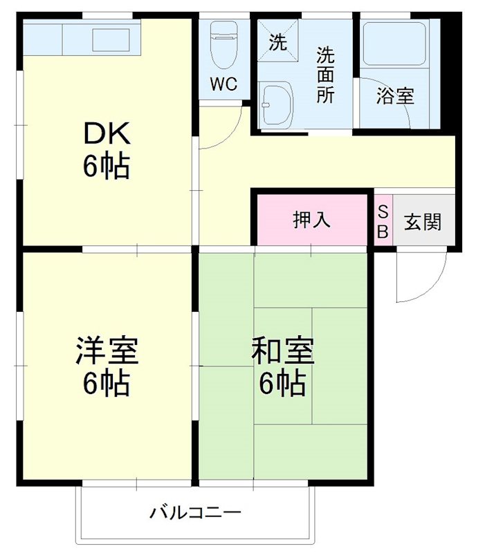 メゾンソレイユA 間取り