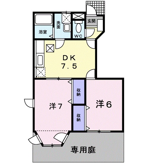 サンパティークＢ 間取り