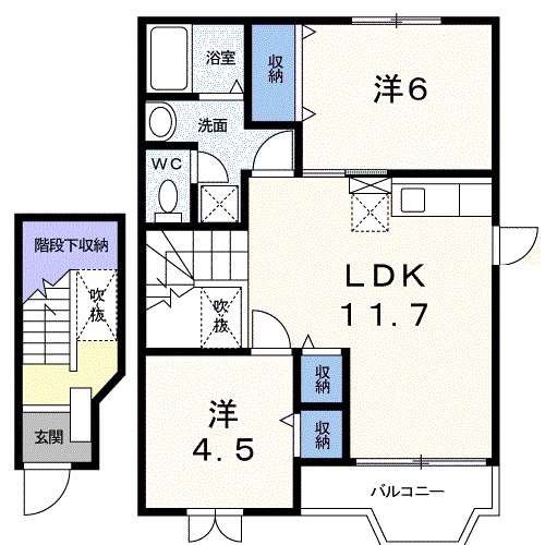 ドミール，センＡ 間取り