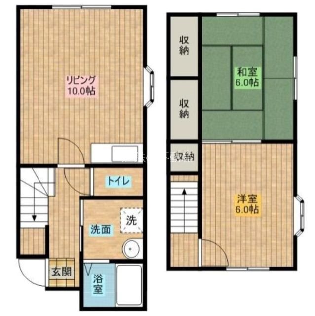 テラスハウス鈴木Ａ 間取り