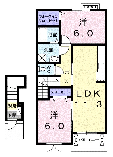 ＲＩＶＡＢＩＧ　Ⅴ 間取り