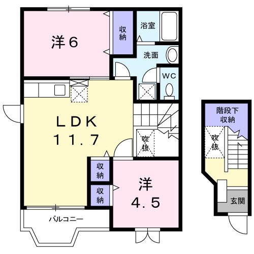ドミール，センＡ 間取り