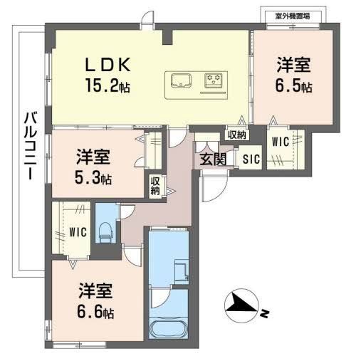 ソテ・ドゥシュA 間取り