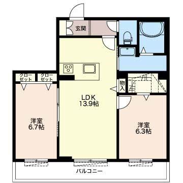 クラウン高林 間取り