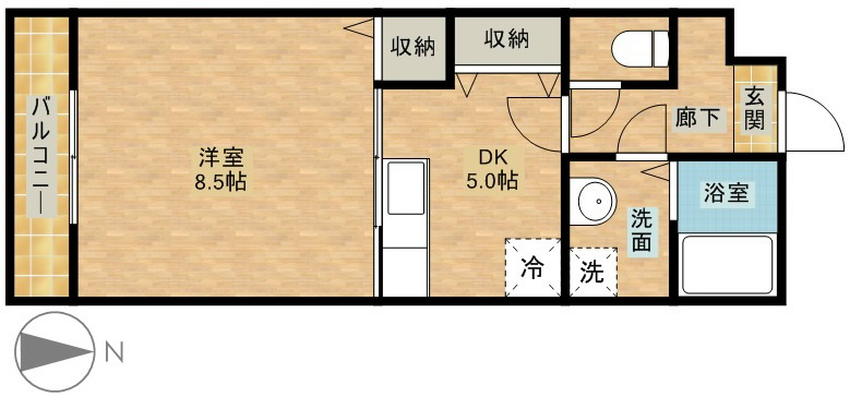 オリーブ住吉 間取り