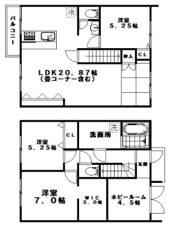 寺島町267-3貸家 間取り