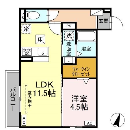 (仮称)D-ROOM今之浦 間取り