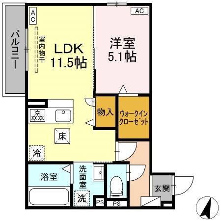 (仮称)D-ROOM今之浦 間取り