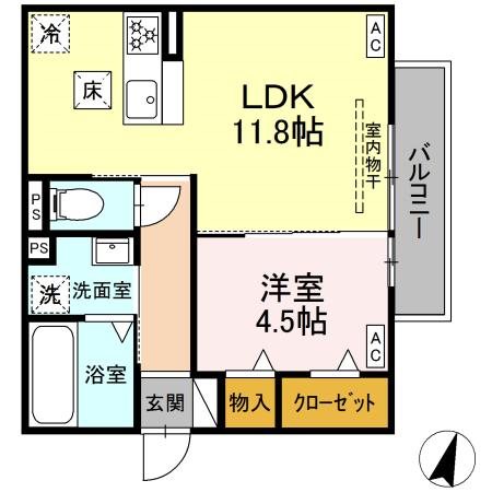(仮称)D-ROOM今之浦 間取り
