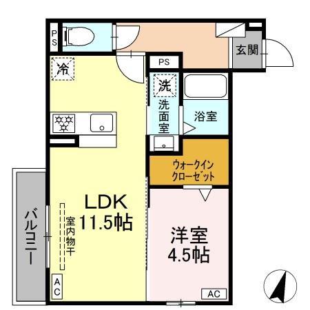 (仮称)D-ROOM今之浦 間取り