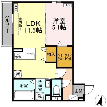 (仮称)D-ROOM今之浦 間取り