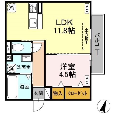 (仮称)D-ROOM今之浦 間取り