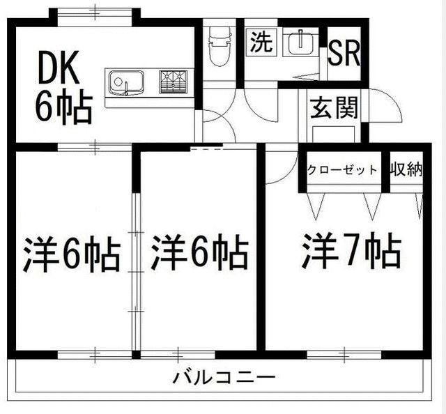 桃花ハイツ 間取り