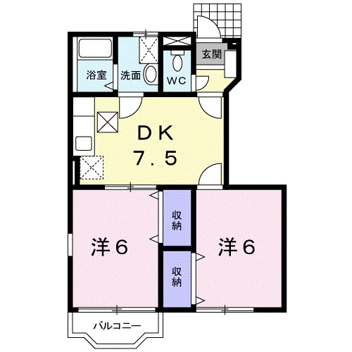 グリーンパレス　Ⅵ 間取り