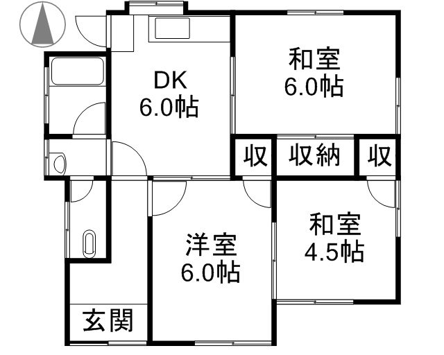袴田様貸家 間取り