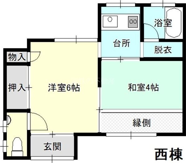 鴨江2丁目貸家 間取り
