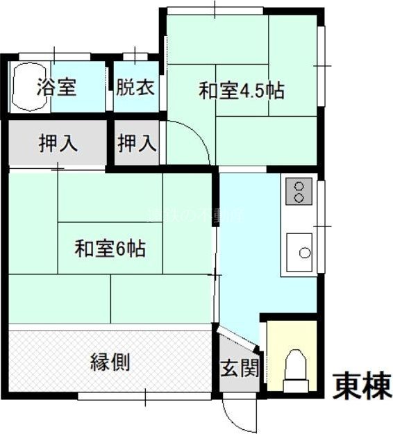 鴨江2丁目貸家 間取り