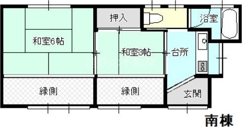 鴨江2丁目貸家 間取り