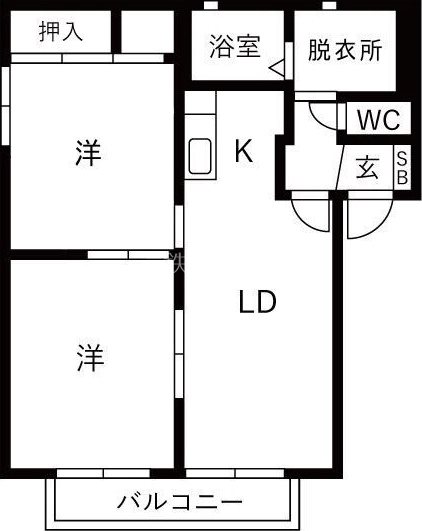 ル　パンB 間取り