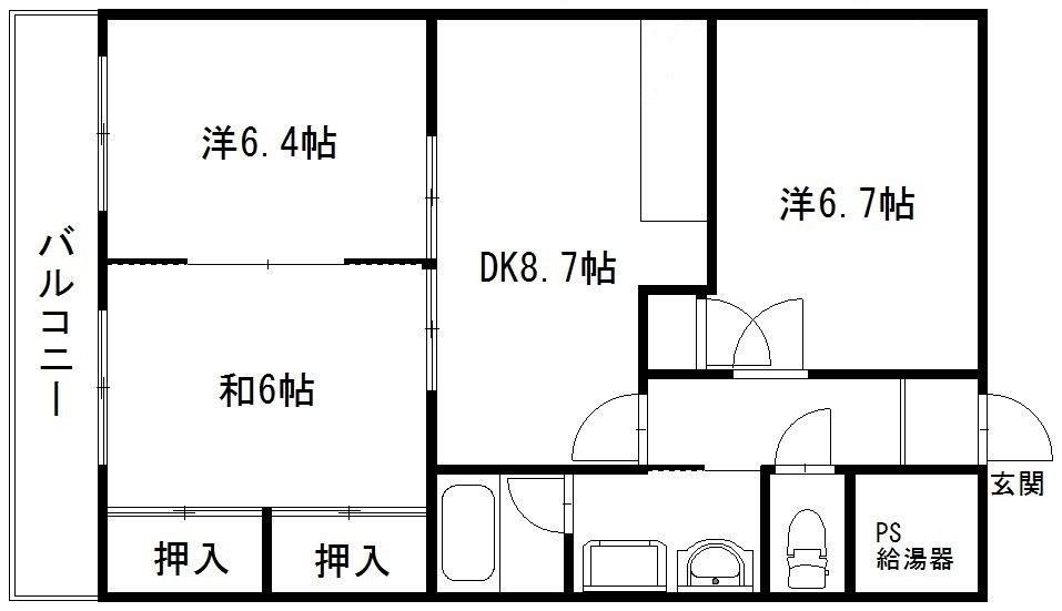 メゾンベールⅡ 間取り