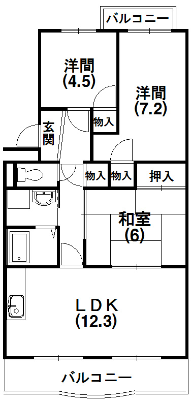トピア清龍Ⅰ 間取り