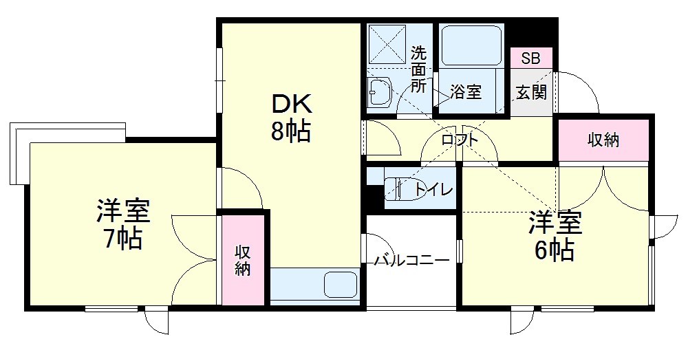 上島コモンコートＡ棟 間取り