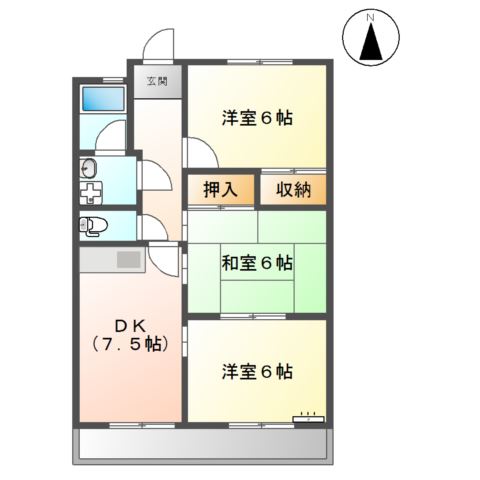 シャトーカナデ 間取り