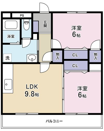 VPマンションⅢ 間取り
