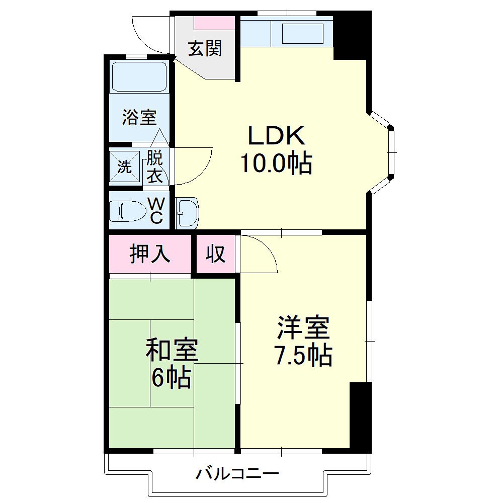 コーポスカイハイ 間取り