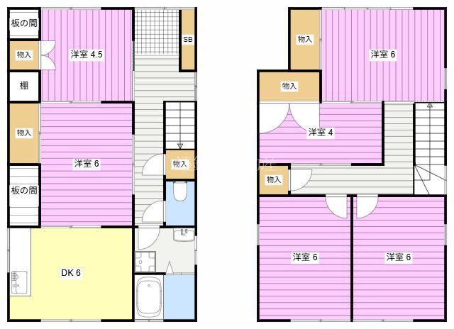 長谷貸家１ 間取り