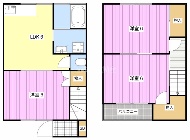 宮脇ハイツA 間取り