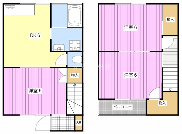 宮脇ハイツB 間取り