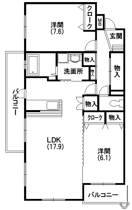 フェリーチェ西都 間取り