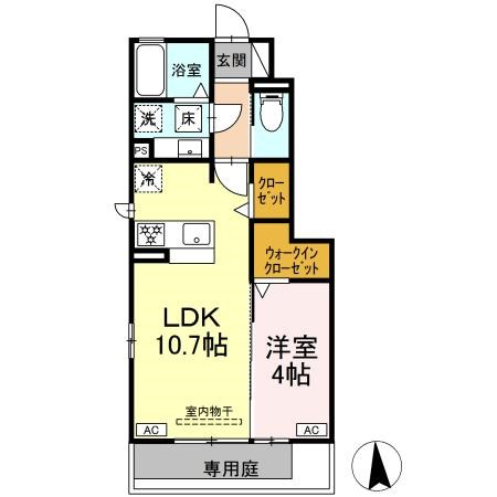 (仮称)D-ROOM北島町 間取り
